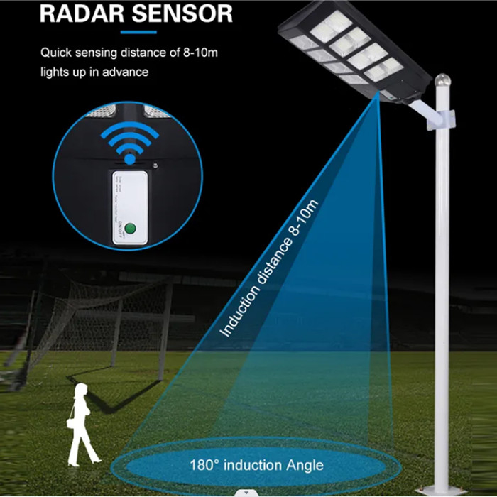 Aluminum Alloy Integrated Solar Street Light 120lm/W IP65